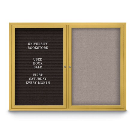 United Visual Products Corkboard, Black/ White, 48" x 36" UV431H-WHITE-BLACK
